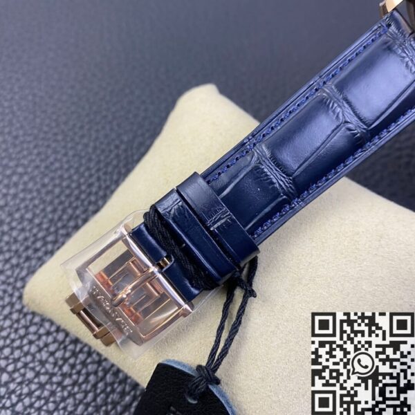 OM Factory Villeret Watch Blancpain 6654 Blue Dial Size 40mm