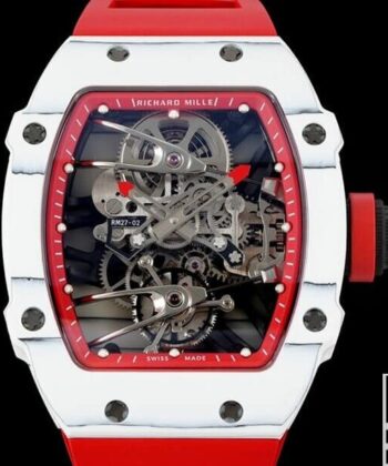 RM Factory Richard Mille RM27-02 Tourbillon Red Strap Watch