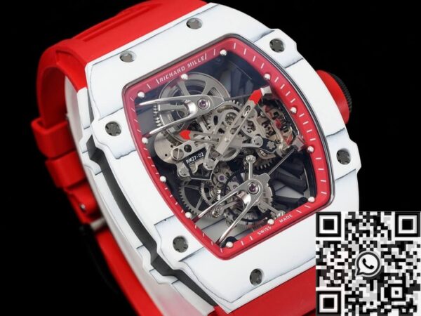 RM Factory Richard Mille RM27-02 Tourbillon Red Strap Watch