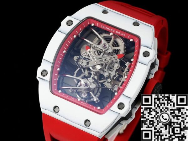 RM Factory Richard Mille RM27-02 Tourbillon Red Strap Watch