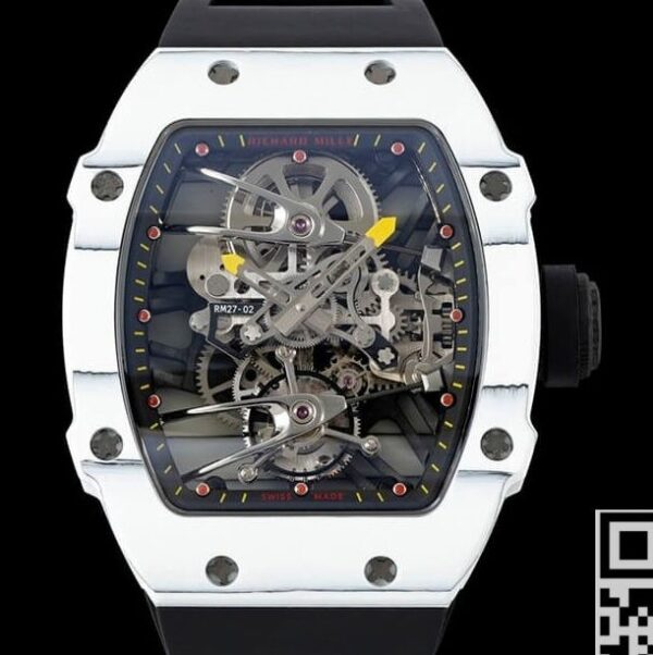 RM Factory RM27-02 Richard Mille Tourbillon Black Strap Watch