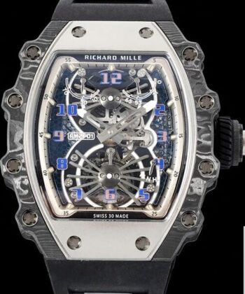 RM Factory RM21-01 Richard Mille Tourbillon Blue Dial Watch