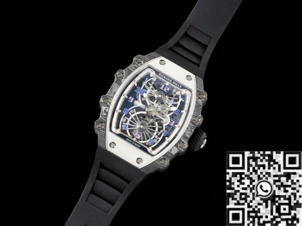 RM Factory RM21-01 Richard Mille Tourbillon Blue Dial Watch