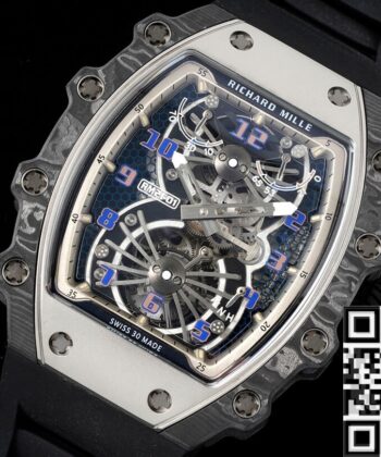 RM Factory RM21-01 Richard Mille Tourbillon Blue Dial Watch