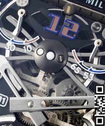 RM Factory RM21-01 Richard Mille Tourbillon Blue Dial Watch