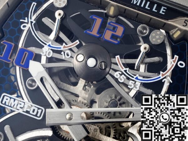 RM Factory RM21-01 Richard Mille Tourbillon Blue Dial Watch