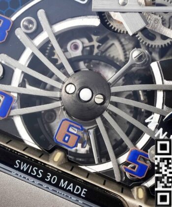 RM Factory RM21-01 Richard Mille Tourbillon Blue Dial Watch