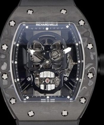 Replica Richard Mille RM052 Black Carbon Fiber Case YS Factory