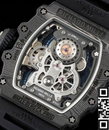 RM Factory RM21-01 Richard Mille Tourbillon Blue Dial Watch