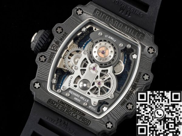 RM Factory RM21-01 Richard Mille Tourbillon Blue Dial Watch