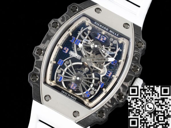 Richard Mille RM21-01 Tourbillon White Watch RM Factory
