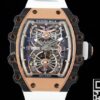 RM21-01 Watch Richard Mille Tourbillon White Strap RM Factory
