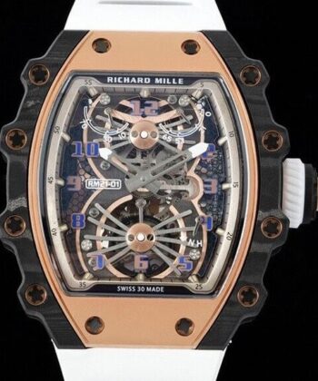 RM21-01 Watch Richard Mille Tourbillon White Strap RM Factory