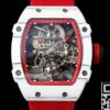 RM27-02 Watch Richard Mille Tourbillon Red Nylon Strap RM