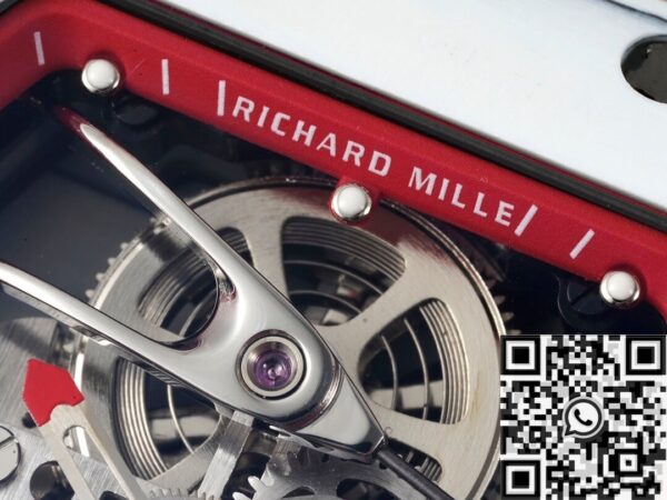RM27-02 Watch Richard Mille Tourbillon Red Nylon Strap RM