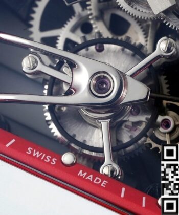 RM27-02 Watch Richard Mille Tourbillon Red Nylon Strap RM