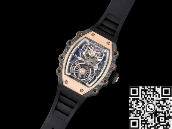 RM21-01 Tourbillon Black Strap Richard Mille Watch RM Factory