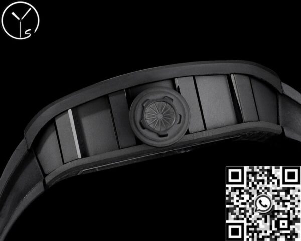Replica Richard Mille RM052 Black Carbon Fiber Case YS Factory