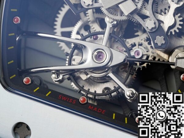 RM27-02 Watches Richard Mille Tourbillon Black Nylon Strap RM