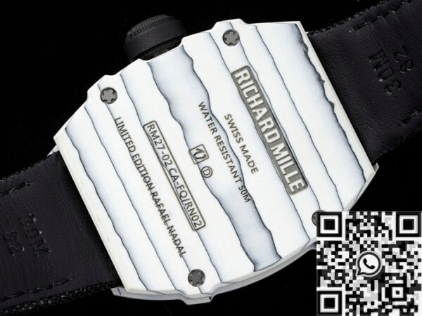 RM27-02 Watches Richard Mille Tourbillon Black Nylon Strap RM