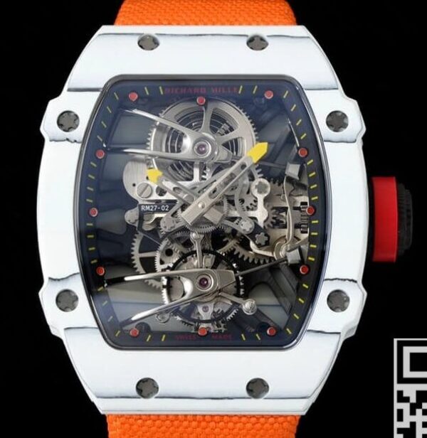 RM Factory Watch Richard Mille RM27-02 Tourbillon Orange Nylon