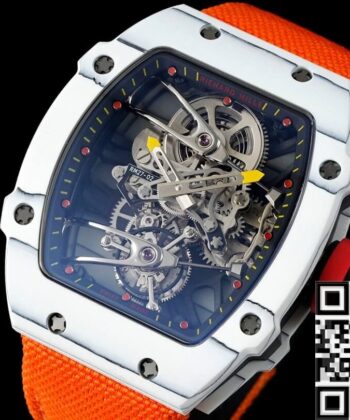 RM Factory Watch Richard Mille RM27-02 Tourbillon Orange Nylon