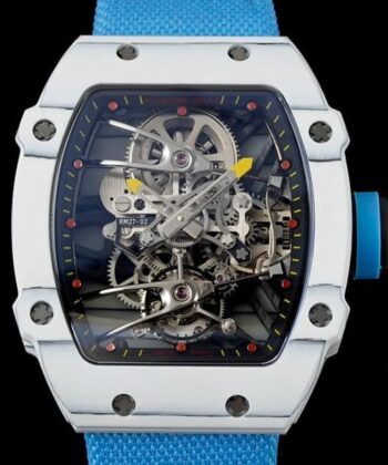 RM Factory RM27-02 Replica Richard Mille Tourbillon Blue Nylon
