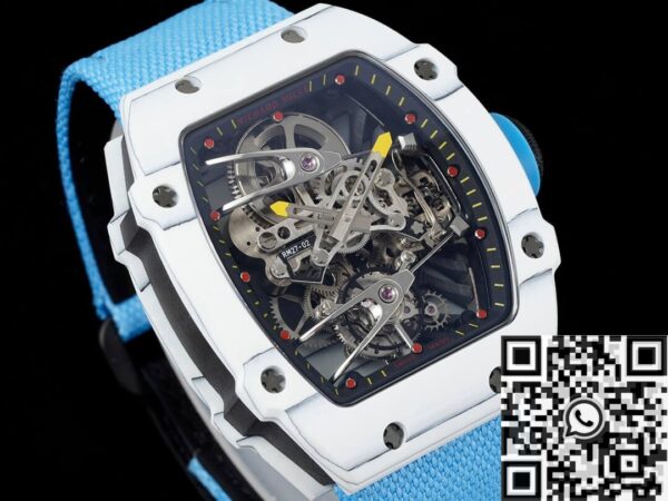 RM Factory RM27-02 Replica Richard Mille Tourbillon Blue Nylon