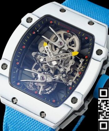 RM Factory RM27-02 Replica Richard Mille Tourbillon Blue Nylon
