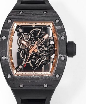 RM Factory RM055 Richard Mille Gold Bezel Carbon Fiber Case