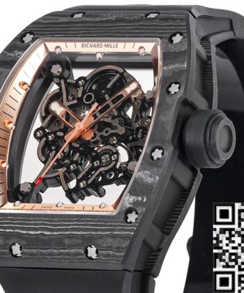 RM Factory RM055 Richard Mille Gold Bezel Carbon Fiber Case