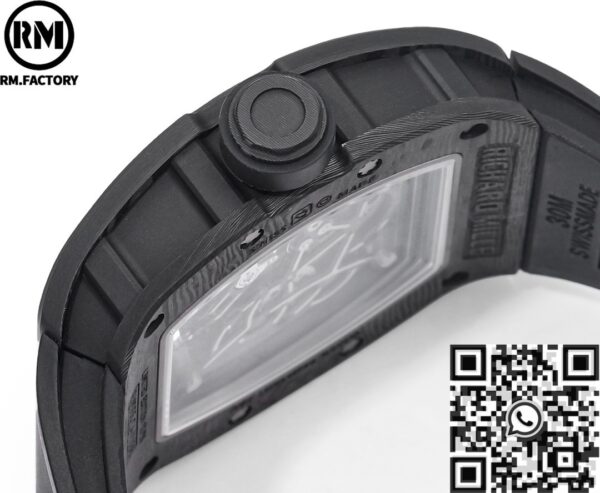 RM Factory RM055 Richard Mille Gold Bezel Carbon Fiber Case