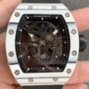 Fake Richard Mille RM052 White Carbon Fiber Case YS Factory
