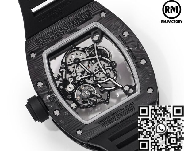 RM Factory RM055 Richard Mille Gold Bezel Carbon Fiber Case