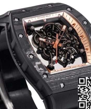 RM Factory RM055 Richard Mille Gold Bezel Carbon Fiber Case