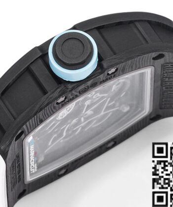 Richard Mille RM055 Blue Bezel Carbon Fiber Case RM Factory