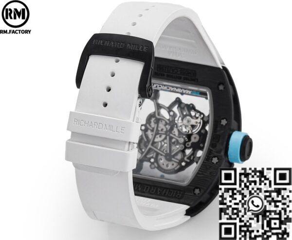 Richard Mille RM055 Blue Bezel Carbon Fiber Case RM Factory
