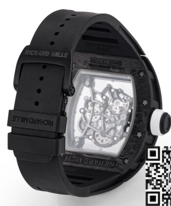 Richard Mille RM055 Watches Black Carbon Fiber Case RM