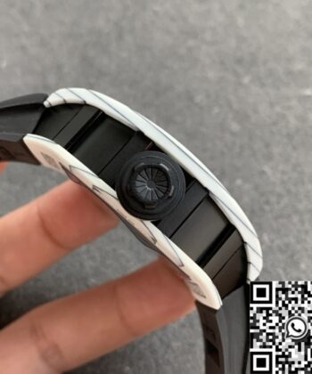 Fake Richard Mille RM052 White Carbon Fiber Case YS Factory