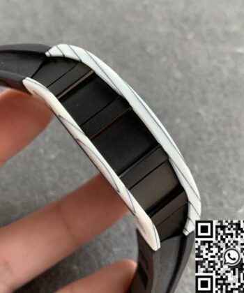 Fake Richard Mille RM052 White Carbon Fiber Case YS Factory