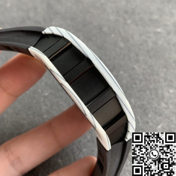 Fake Richard Mille RM052 White Carbon Fiber Case YS Factory
