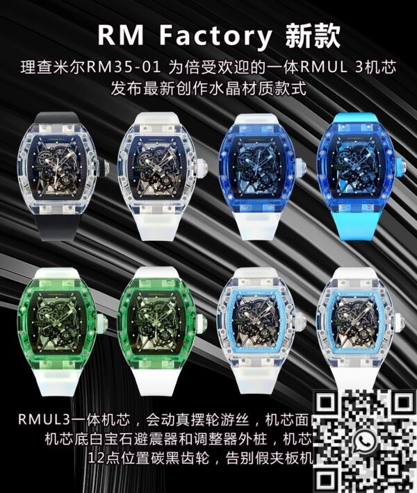 RM Factory RM35-01 Richard Mille Black Dial Watch