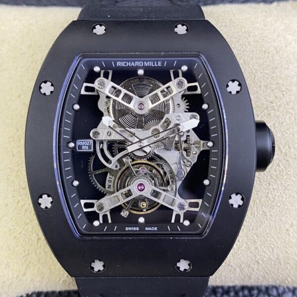Richard Mille RM027 Black Titanium Tourbillon Watch YS Factory