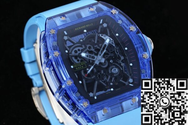 RM35-01 Blue Strap Richard Mille Blue Crystal Watch RM Factory