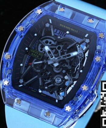 RM35-01 Blue Strap Richard Mille Blue Crystal Watch RM Factory