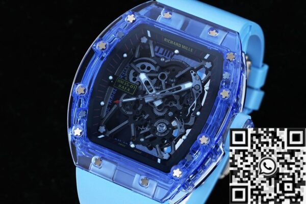 RM35-01 Blue Strap Richard Mille Blue Crystal Watch RM Factory