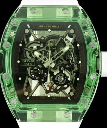 RM35-01 Richard Mille Green Crystal White Strap RM Factory