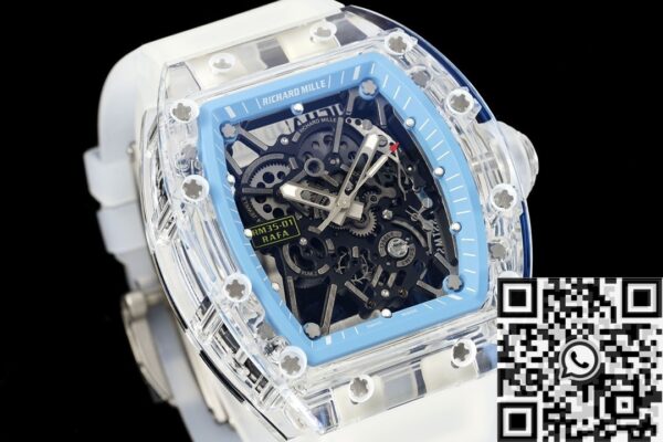 RM35-01 Blue Dial Richard Mille Transparent Strap RM Factory