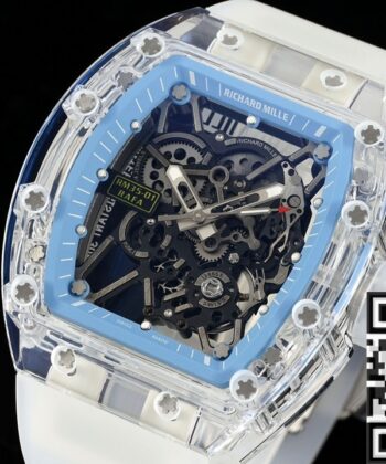 RM35-01 Blue Dial Richard Mille Transparent Strap RM Factory