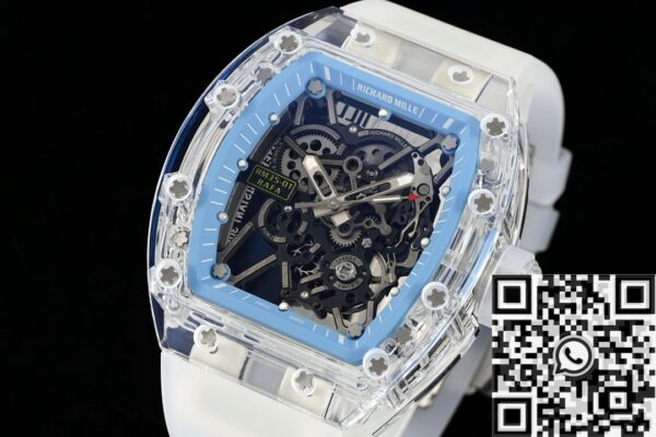 RM35-01 Blue Dial Richard Mille Transparent Strap RM Factory